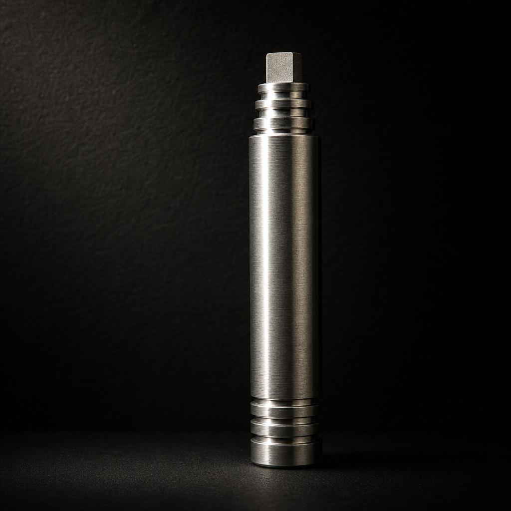 PDR tip threaded into an aluminum tool face